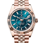 Rolex Sky Dweller Blue-Green Dial Rose Gold Jubilee 336935