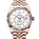 Rolex Sky Dweller White Dial Rose Gold Jubilee 336935