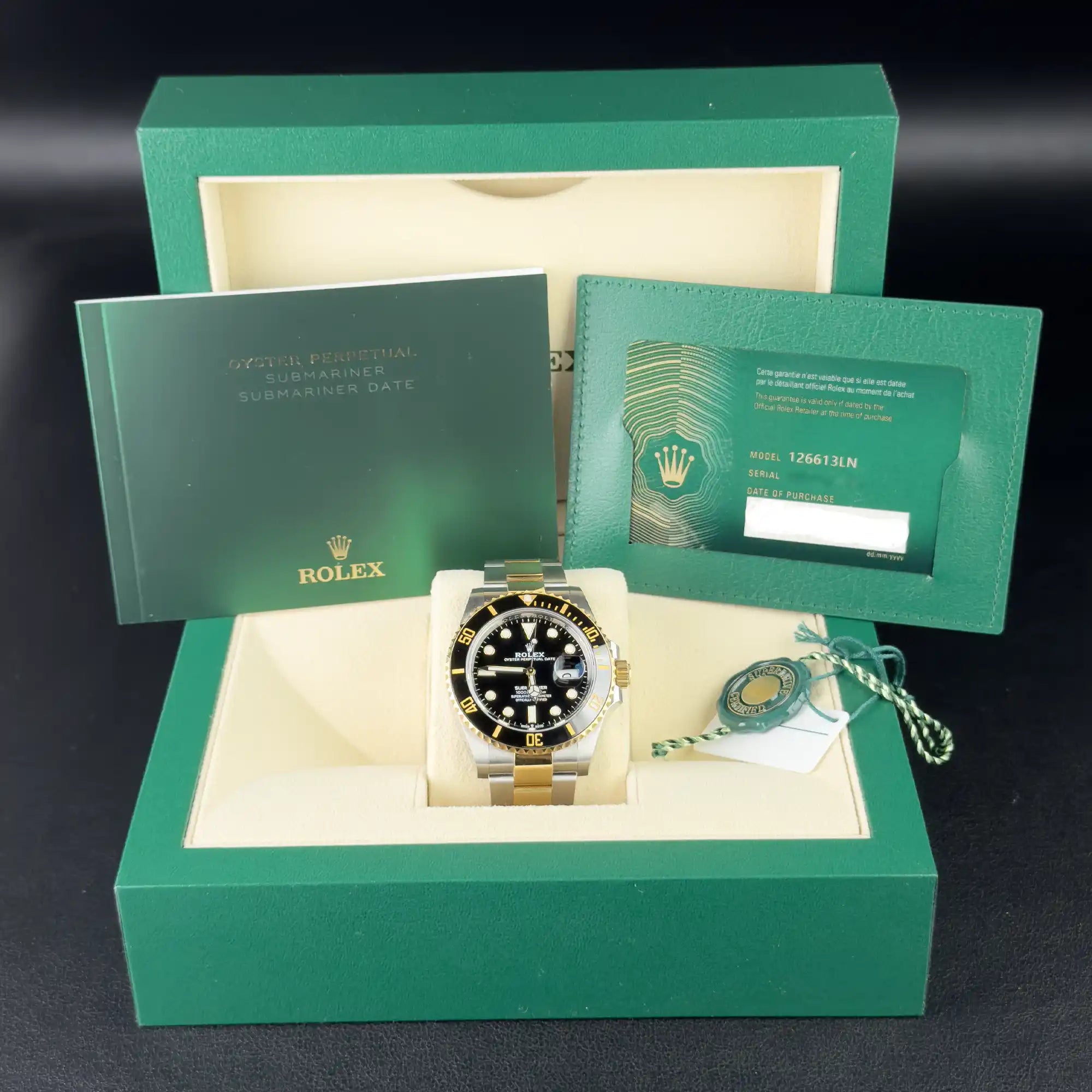 Rolex Submariner Black Dial 126613LN - Pre-owned - Full set