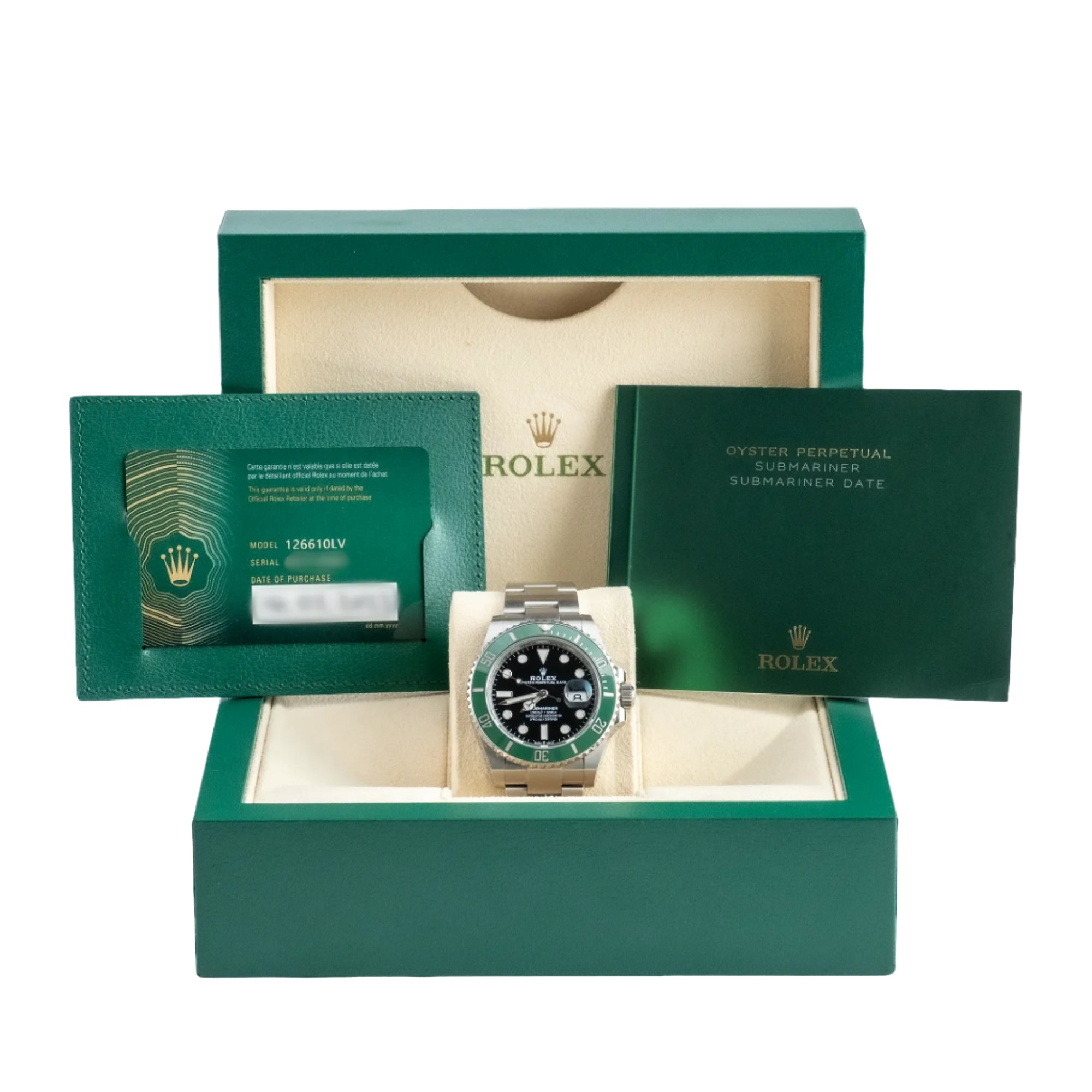 Rolex Submariner Date "Kermit" MK1 126610LV - Full set