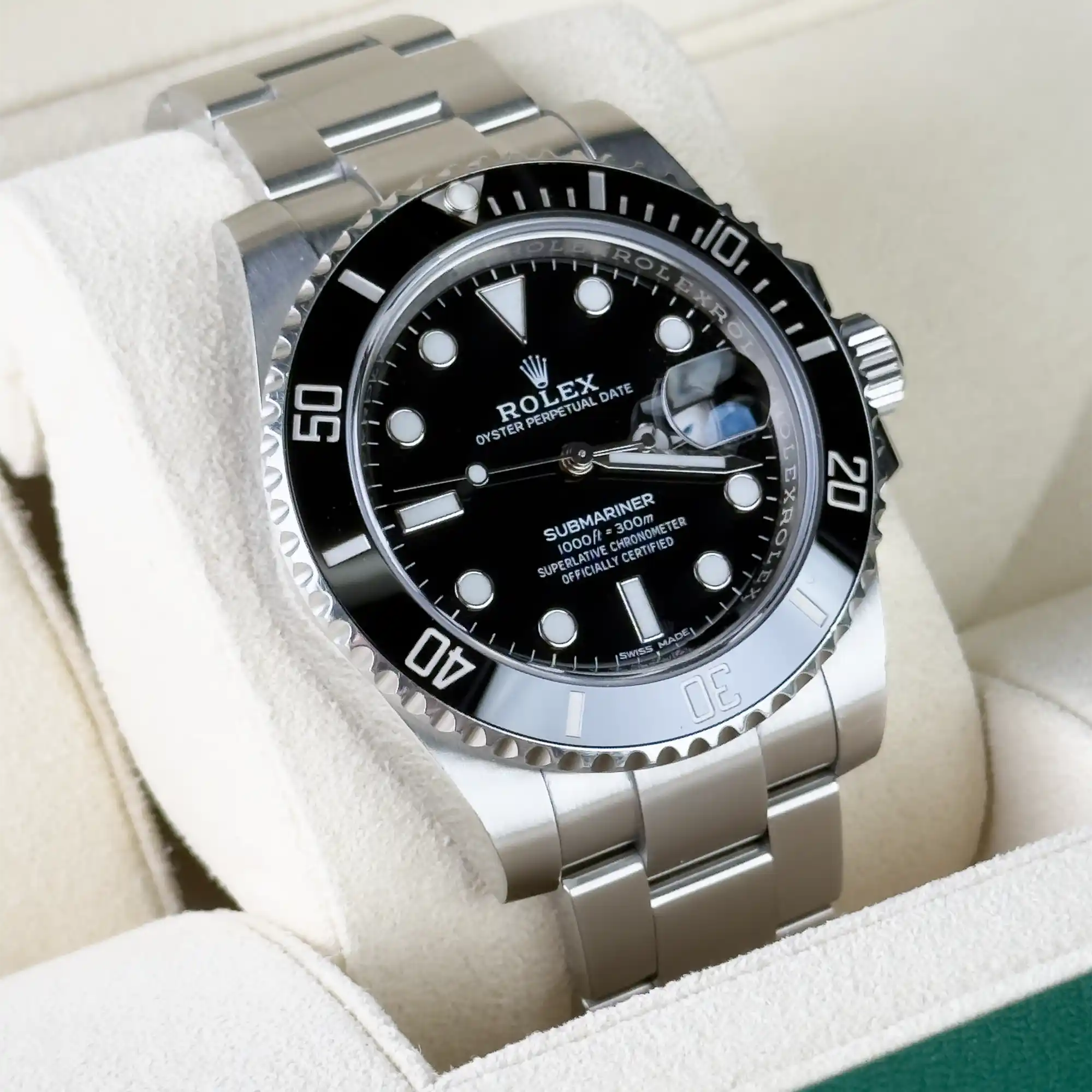 Rolex Submariner Date Stainless Steel Black Dial Black Bezel 116610LN - Pre-owned 2020 - Left