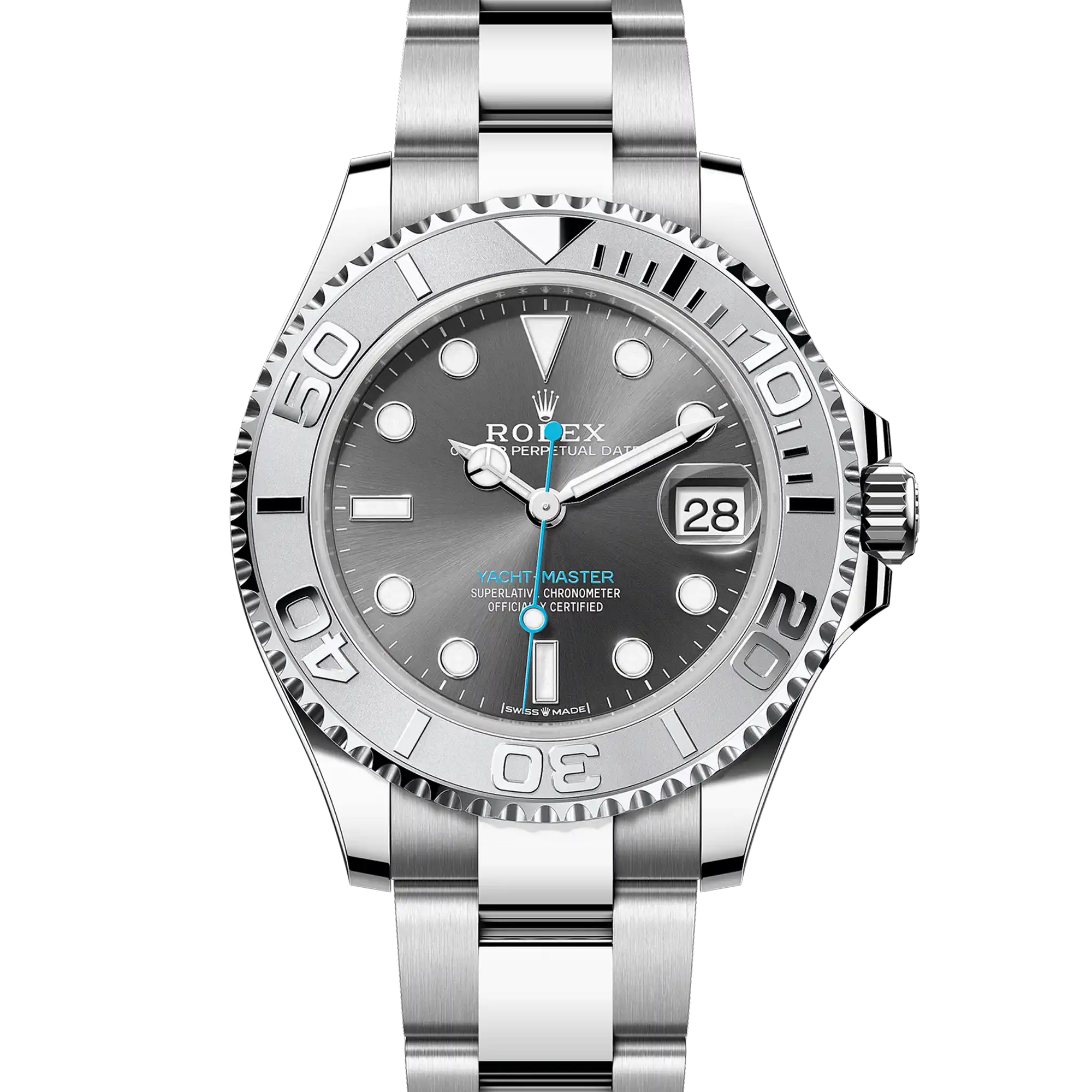 Rolex Yacht-Master 37 Slate Dial Oystersteel and Platinum 268622