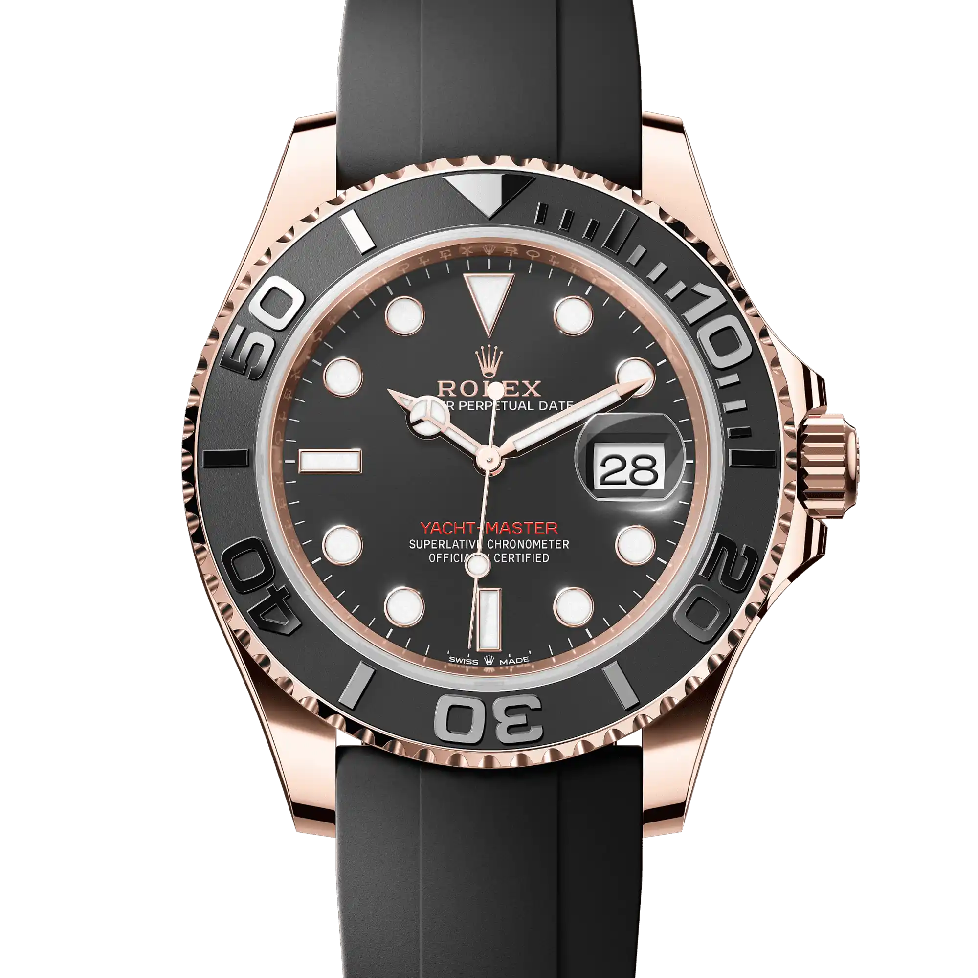 Rolex Yacht-Master 40 Black Dial Everose Gold 126655