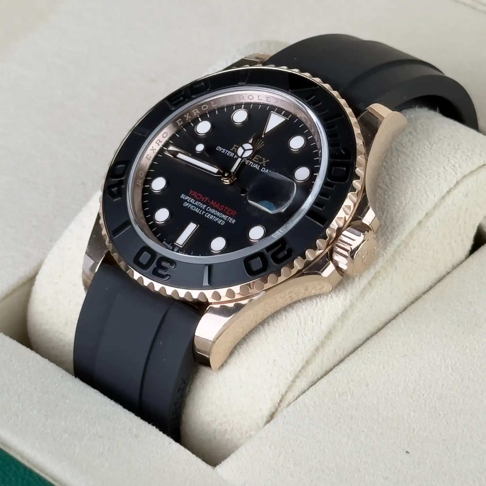 Rolex Yacht-Master 40 Black Dial Everose Gold 126655 - side2