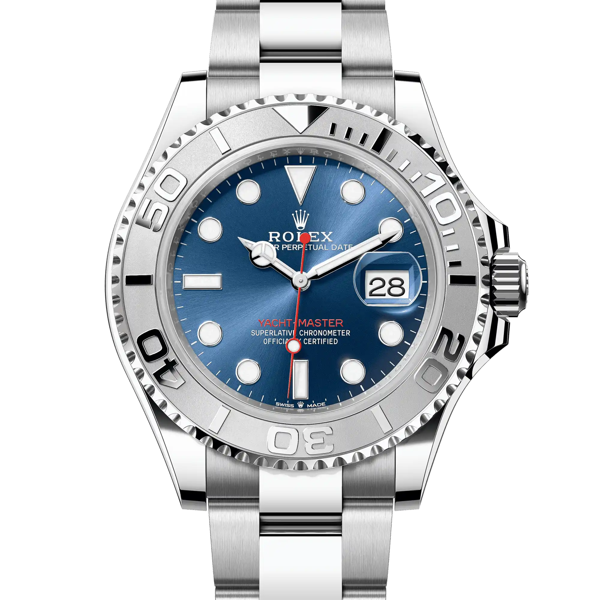 Rolex Yacht-Master 40 Blue Dial Oystersteel Platinum Oyster 126622
