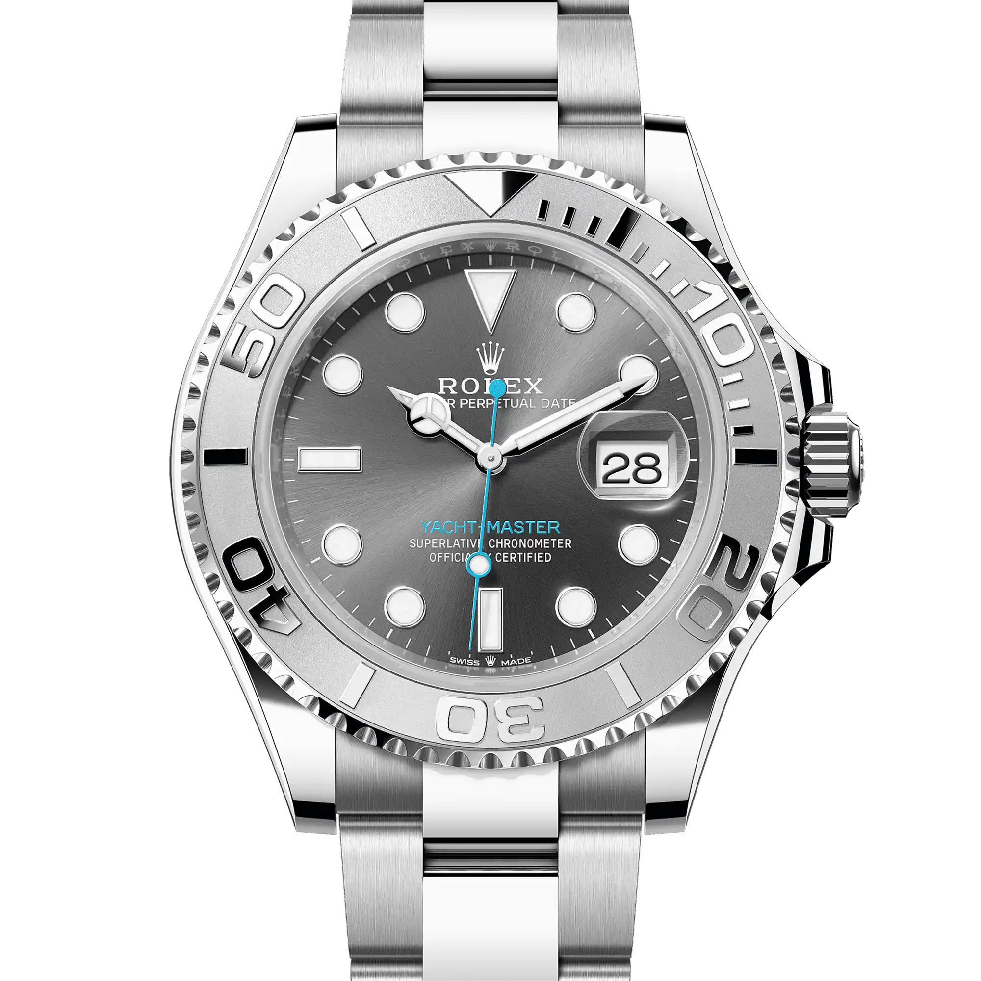 Rolex Yacht-Master 40 Slate Dial Oystersteel and Platinum 126622
