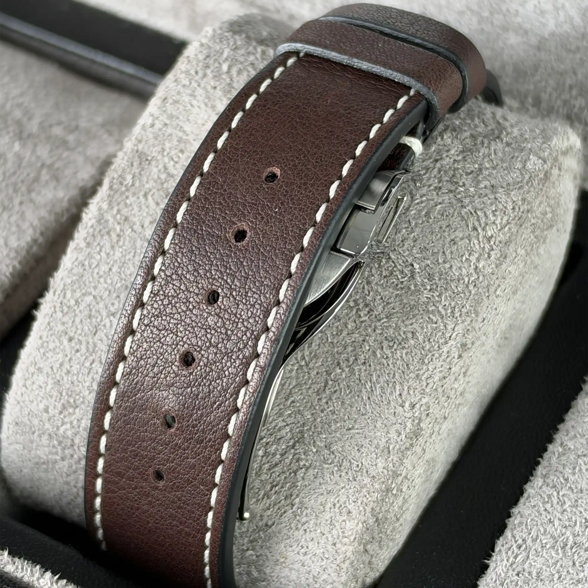 Tudor 1926 Silver Dial 6 Diamonds 39mm Brown Leather Strap Steel 91550-0007 - Bracelet 3