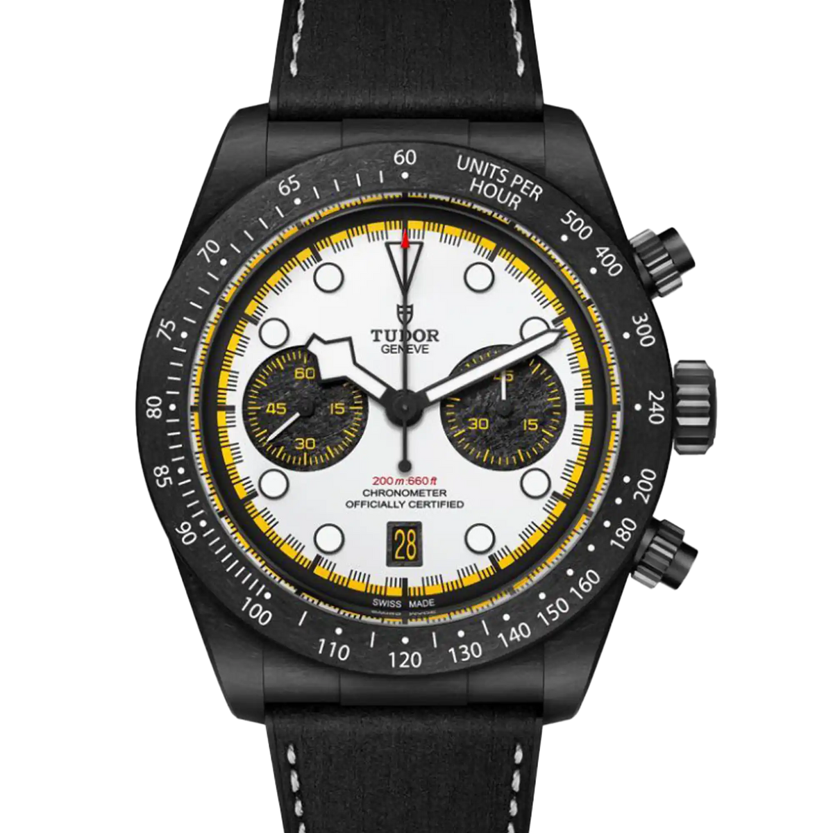 Tudor Black Bay Chronograph “Carbon 26” White Dial 42mm Black Strap 79377KN-0003