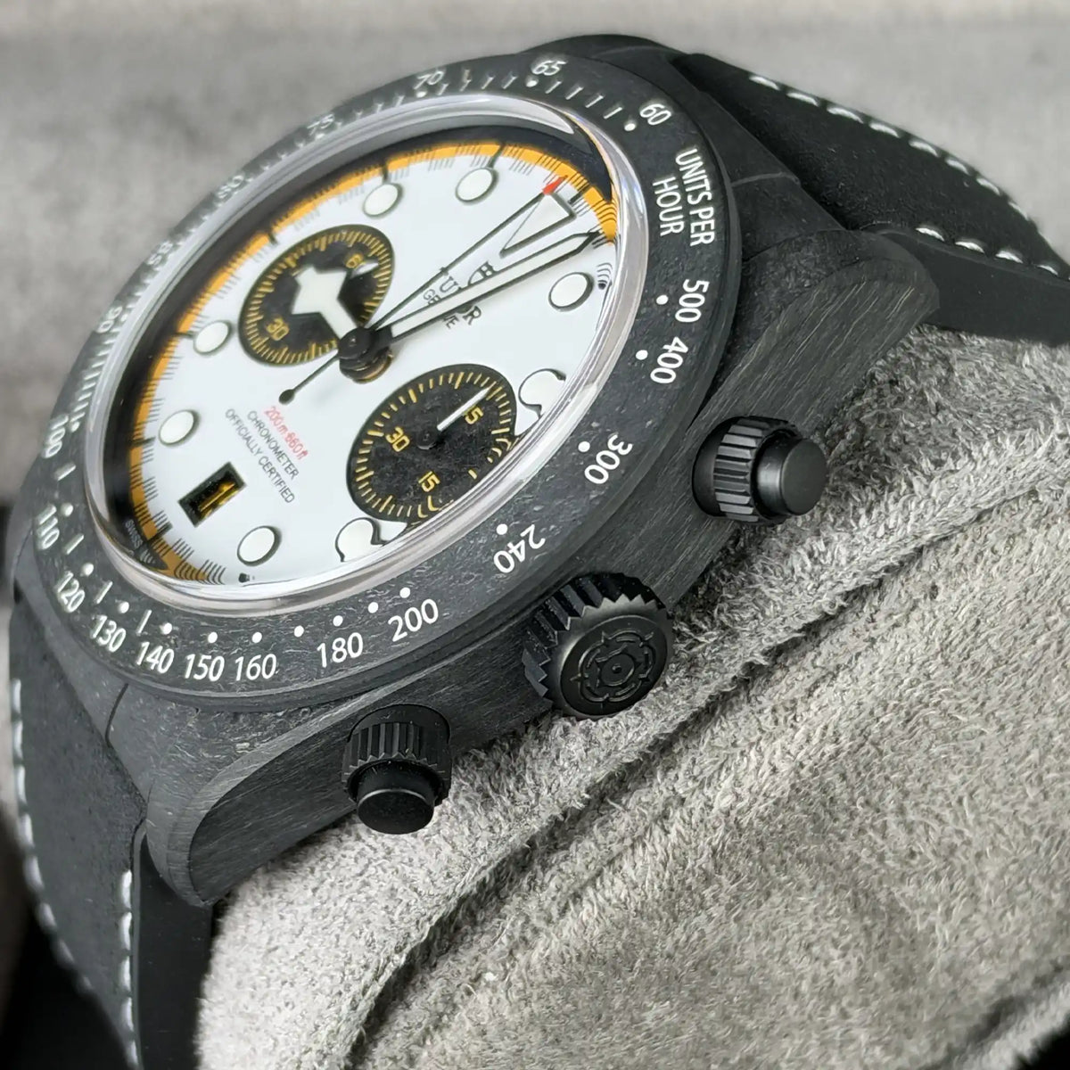 Tudor Black Bay Chronograph “Carbon 26” White Dial 42mm Black Strap 79377KN-0003 - Side 2