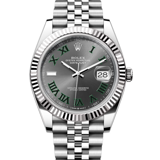 Rolex Datejust 41 Wimbledon Dial Jubilee 126334 Tiger River Watches