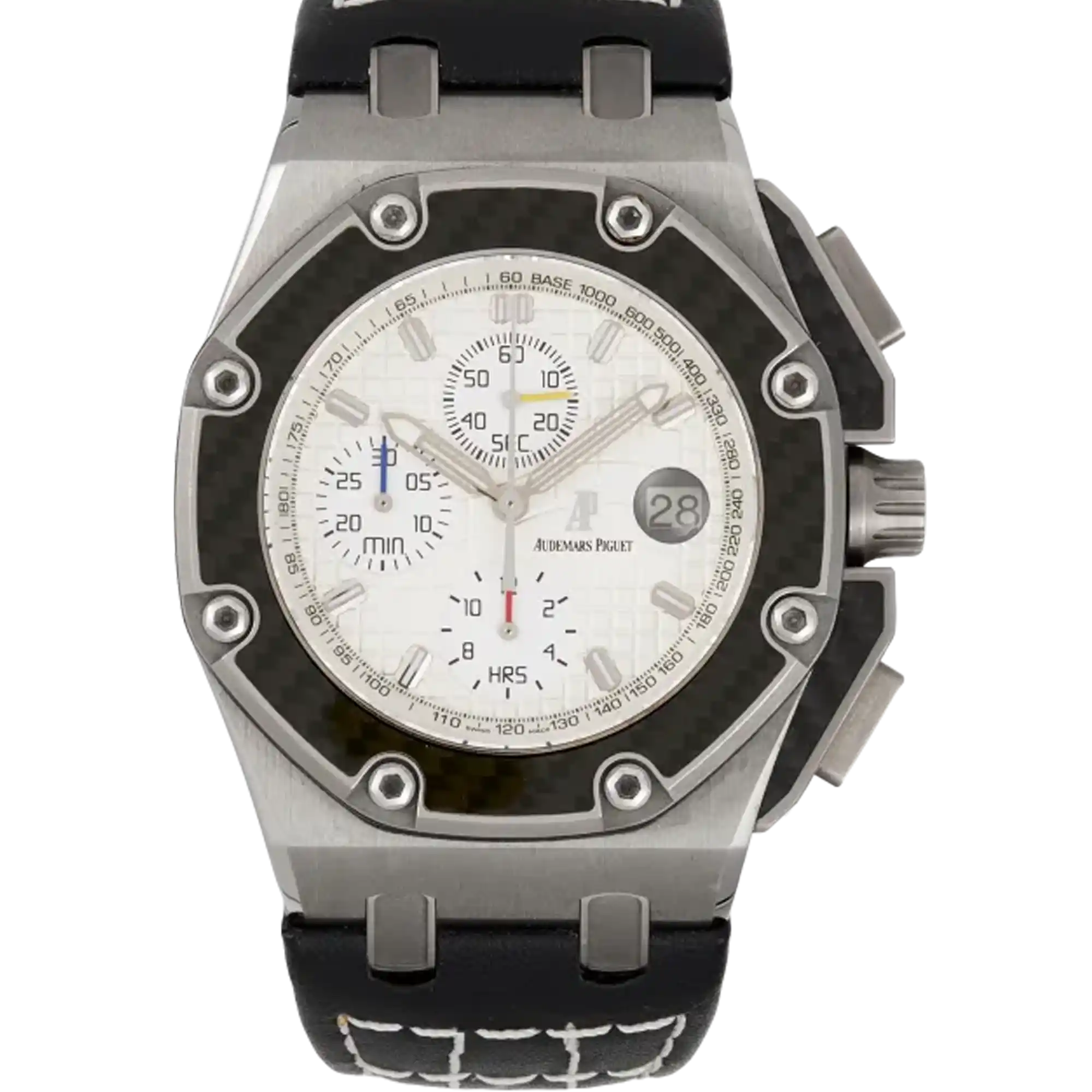 Audemars Piguet Royal Oak Offshore White Dial Titanium 26030IO.OO.D001IN.01 'Juan Pablo Montoya'
