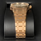 Audemars Piguet Royal Oak Silver Dial Rose Gold Diamond Bezel 15551OR.ZZ.1356OR.04 - 2026 Pre-Owned Mint - Bracelet 1
