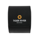 Black Leather Travel Watch Case – Single Watch