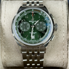 Breitling Premier B01 Chronograph Green Dial 42mm AB0145 - Front