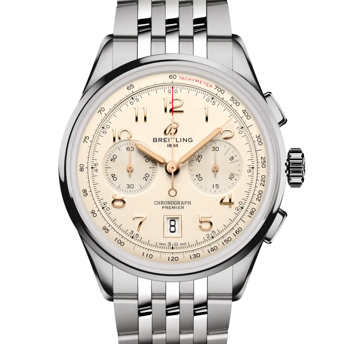 Breitling Premier B01 Chronograph White Dial 42mm AB0145