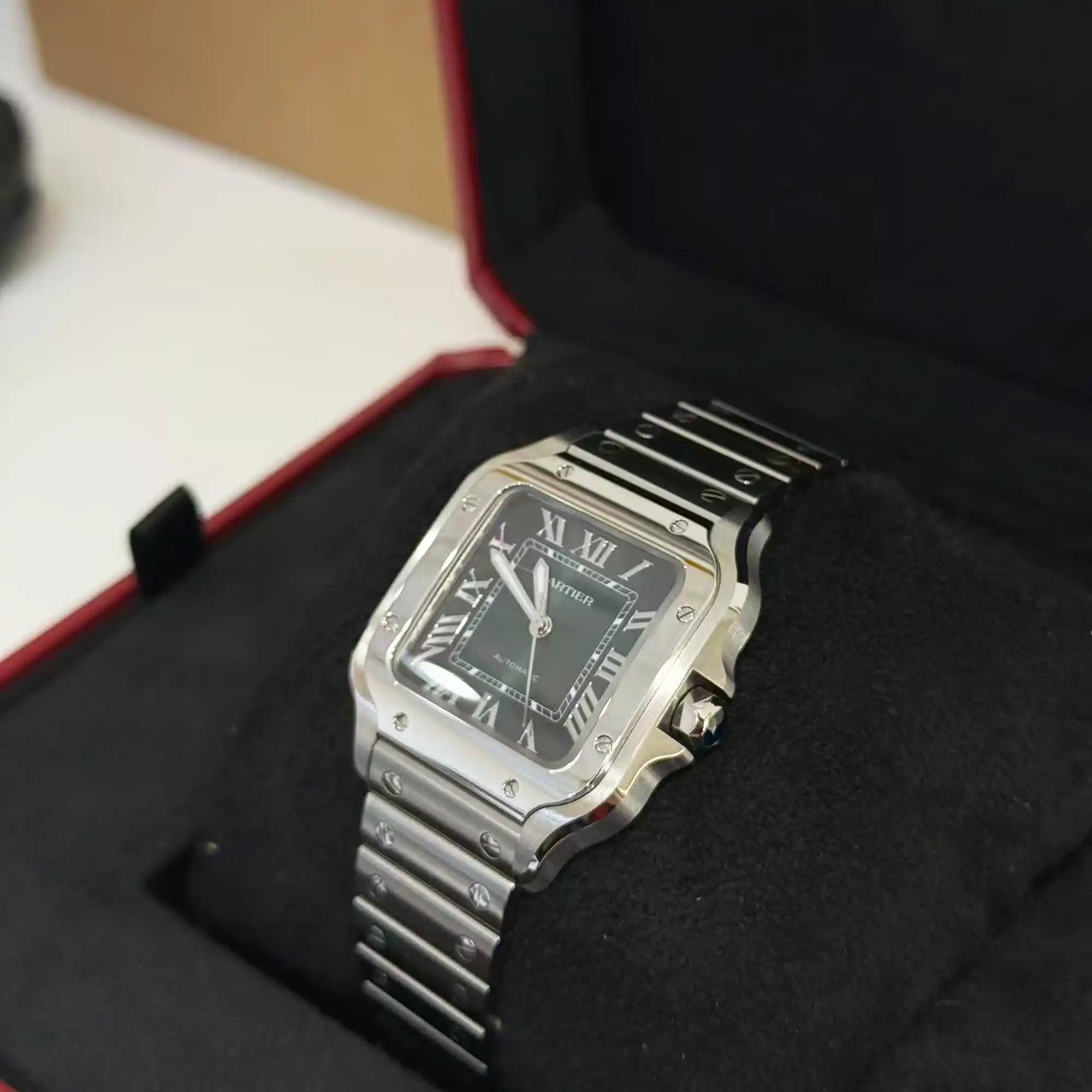 Cartier Santos de Cartier Medium WSSA0061 - Crown