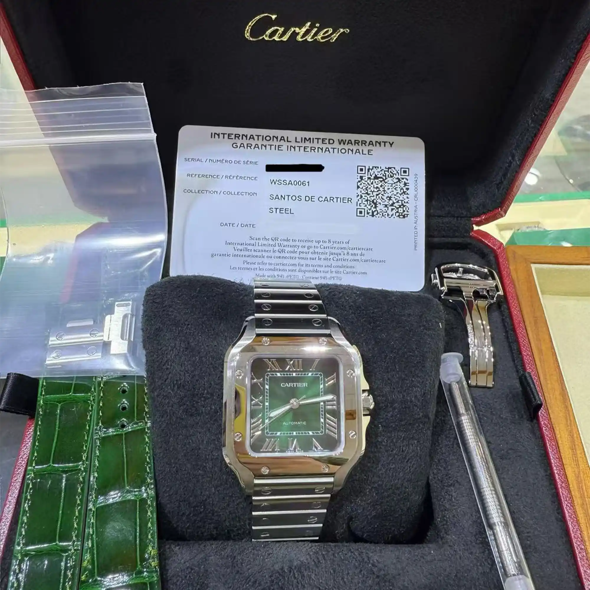 Cartier Santos de Cartier Medium WSSA0061 - Full set