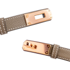 Hermès Kelly 18 Belt Etoupe Rose Gold - Detail 2