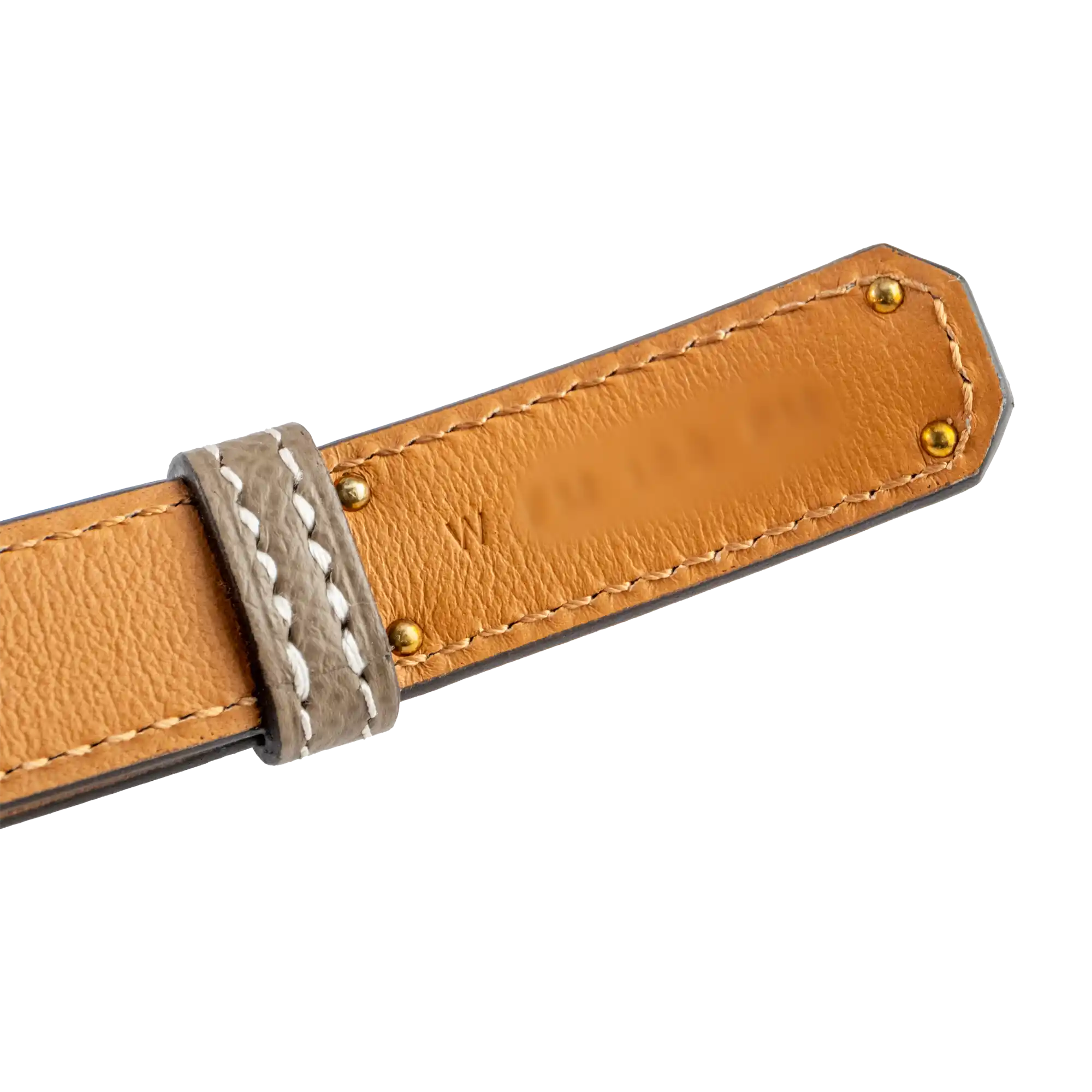 Hermès Kelly 18 Belt Etoupe Rose Gold - Stamp