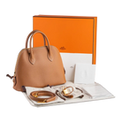 Hermes 1923 Bolide 25 Gold Epsom Gold Hardware - Full set