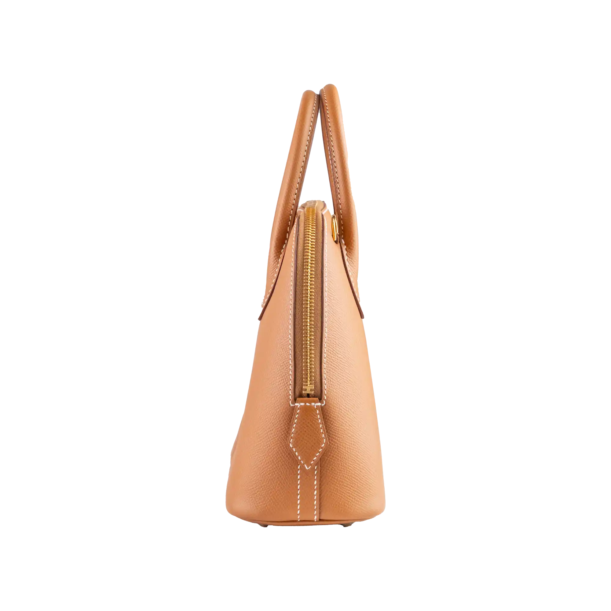 Hermes 1923 Bolide 25 Gold Epsom Gold Hardware - Side