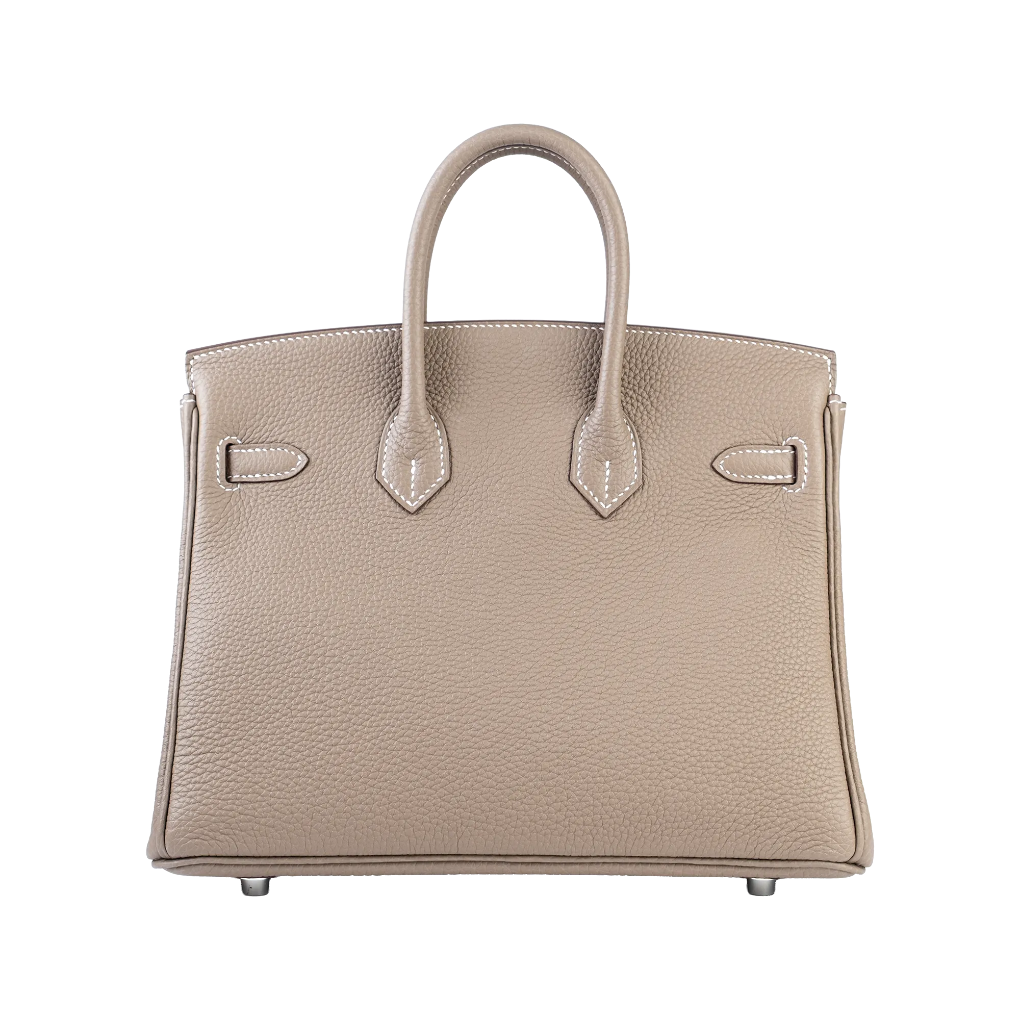 Hermes Birkin 25 Etoupe Togo Palladium Hardware - Back