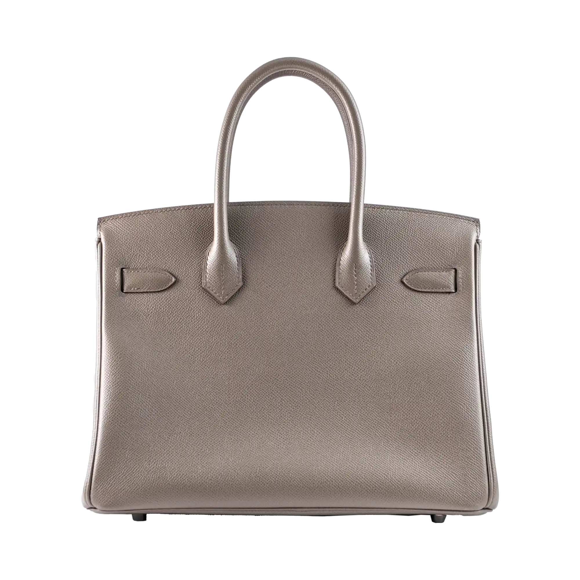 Hermes Birkin 30 Etain Epsom Leather Palladium Hardware - Back