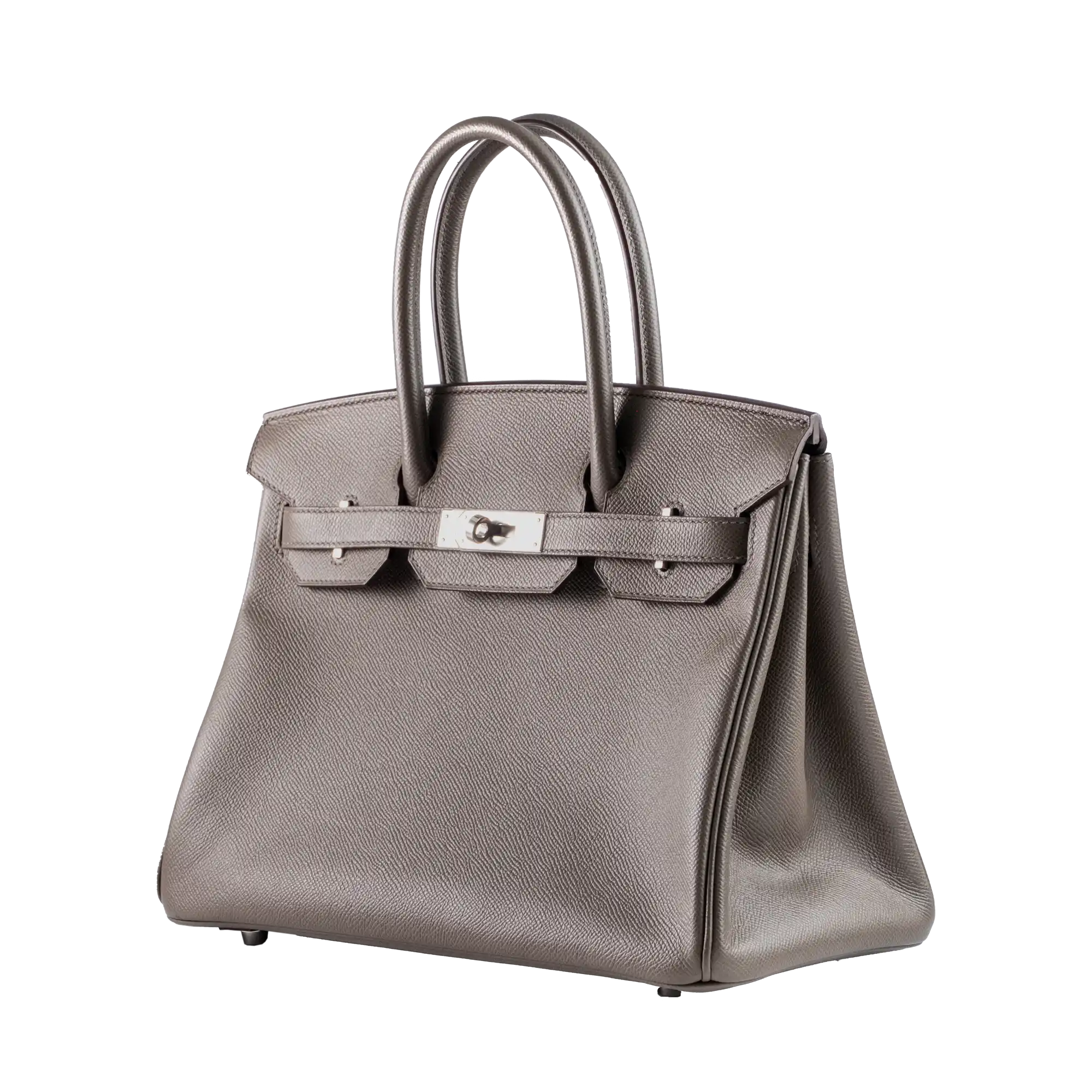 Hermes Birkin 30 Etain Epsom Leather Palladium Hardware - Left