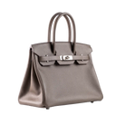 Hermes Birkin 30 Etain Epsom Leather Palladium Hardware - Right