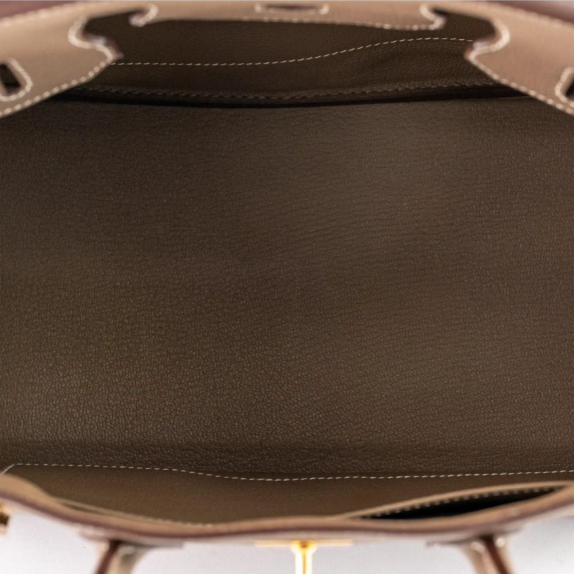 Hermès Birkin 30 Etoupe Togo Gold Hardware - Inside