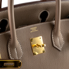 Hermès Birkin 30 Etoupe Togo Gold Hardware - Touret