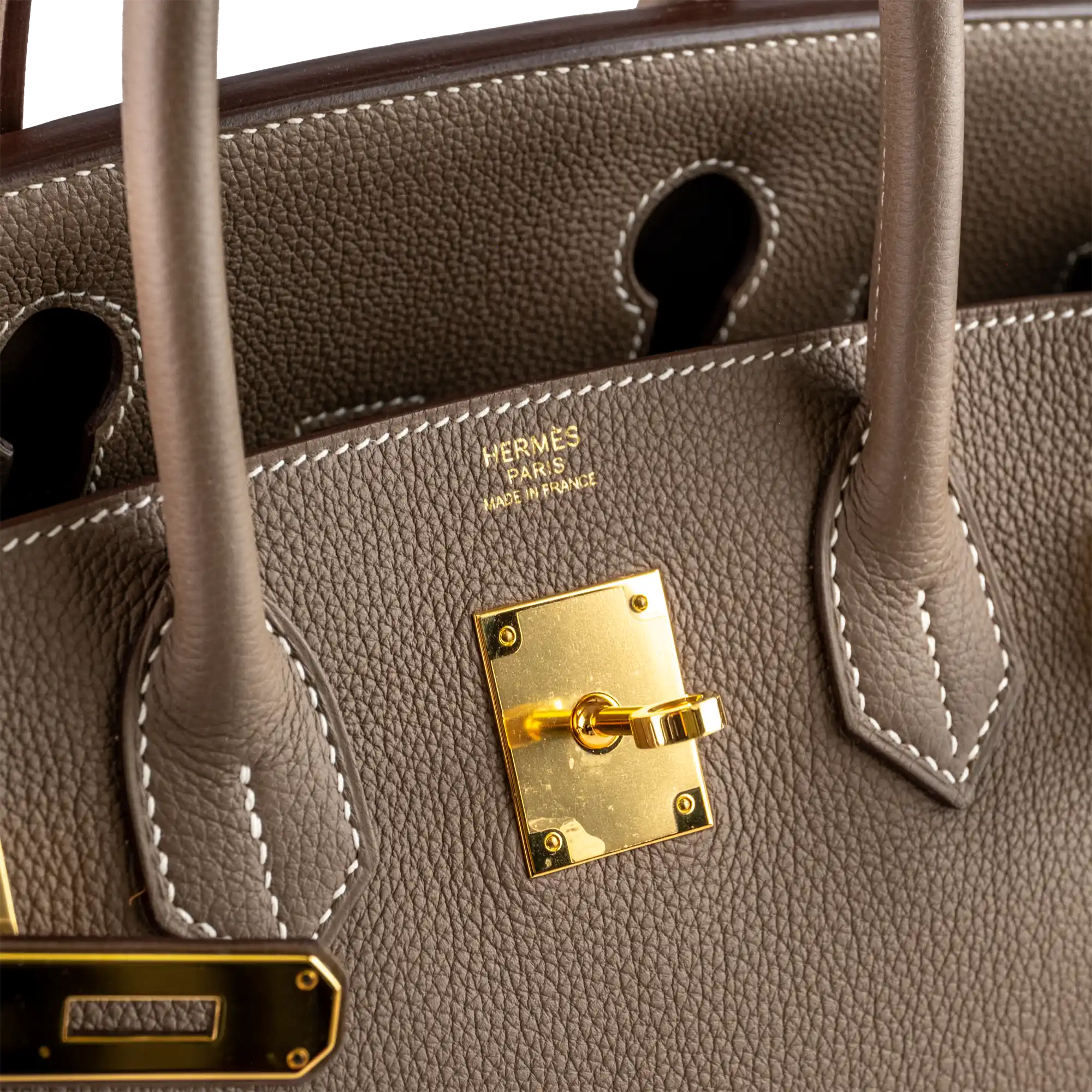 Hermès Birkin 30 Etoupe Togo Gold Hardware - Touret