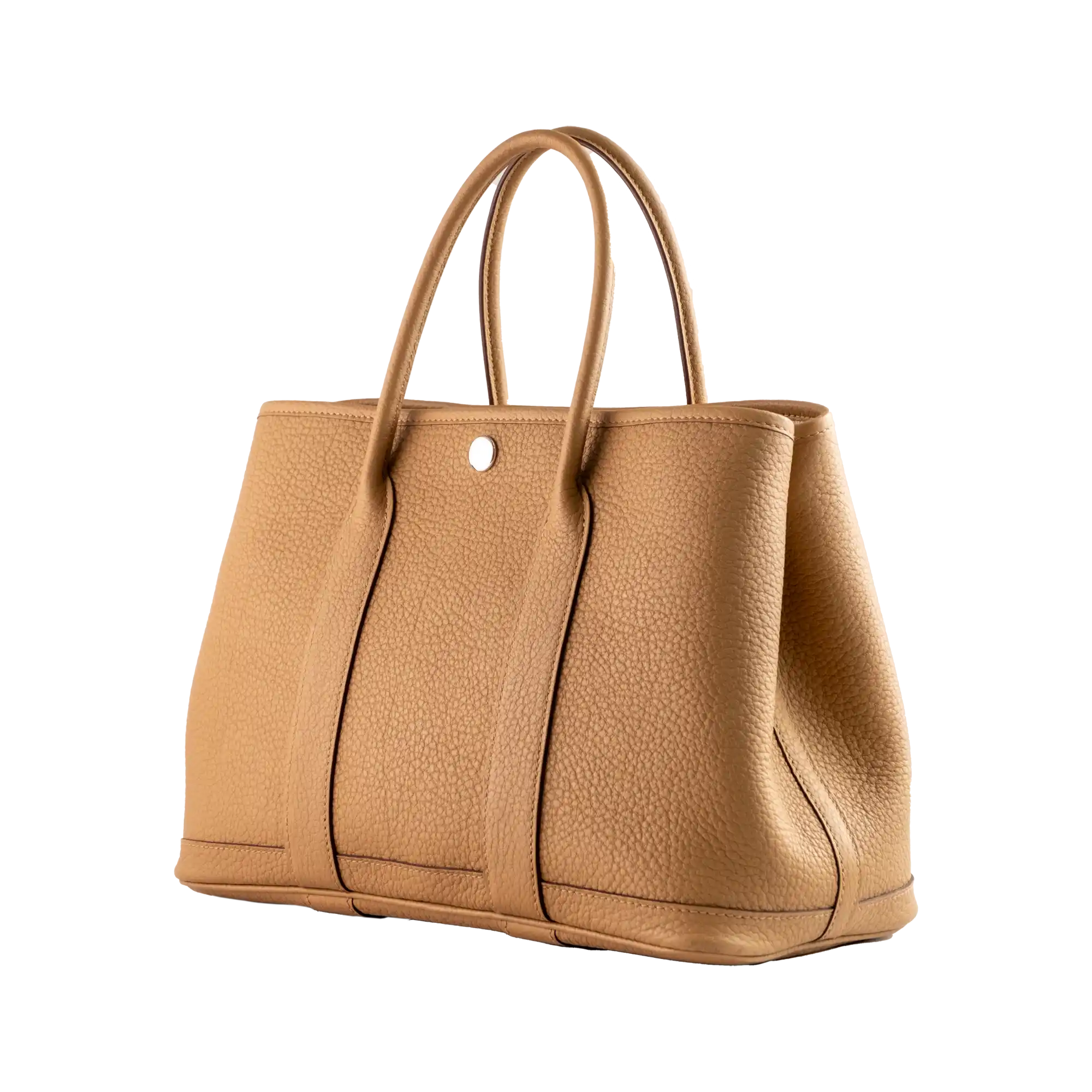 Hermes Garden Party 30 TPM Biscuit Negonda Palladium Plated Hardware - Side 1