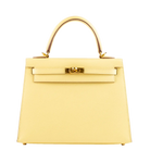 Hermes Kelly 25 Jaune Poussin Epsom Gold Hardware – 2021 Pre-owned