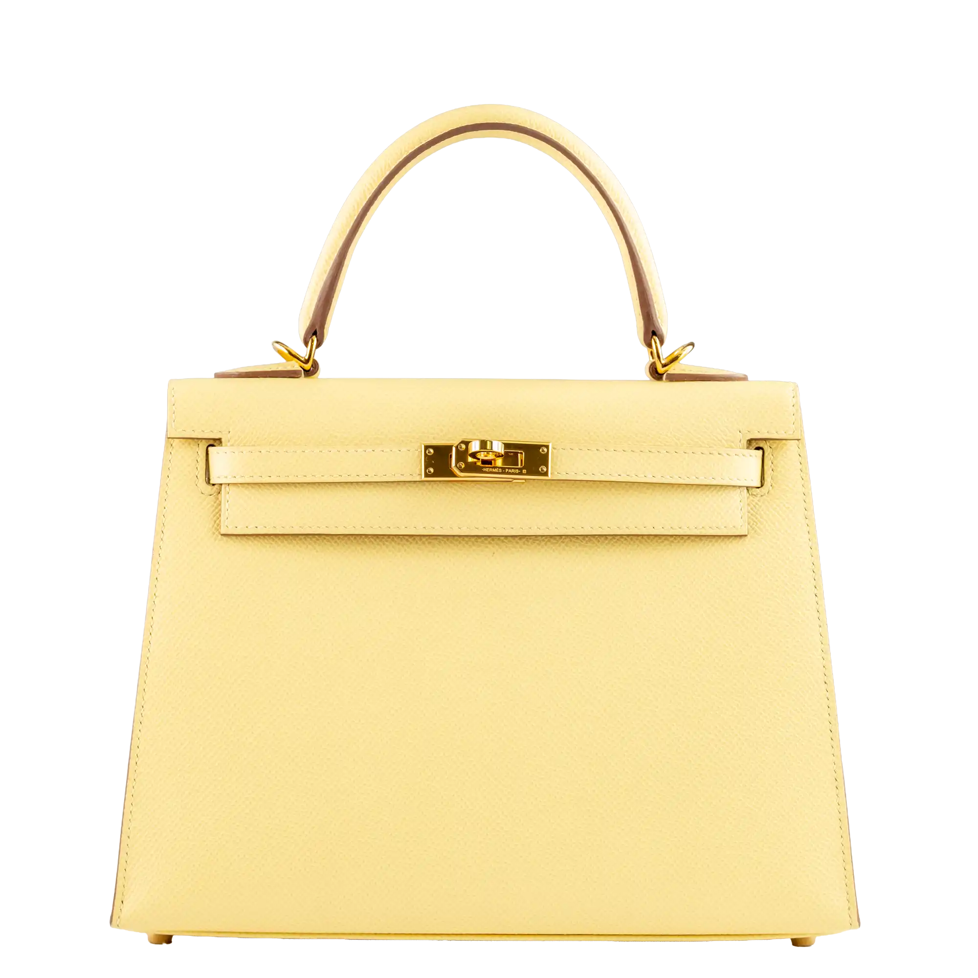 Hermes Kelly 25 Jaune Poussin Epsom Gold Hardware – 2021 Pre-owned