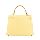 Hermes Kelly 25 Jaune Poussin Epsom Gold Hardware – 2021 Pre-owned - Back