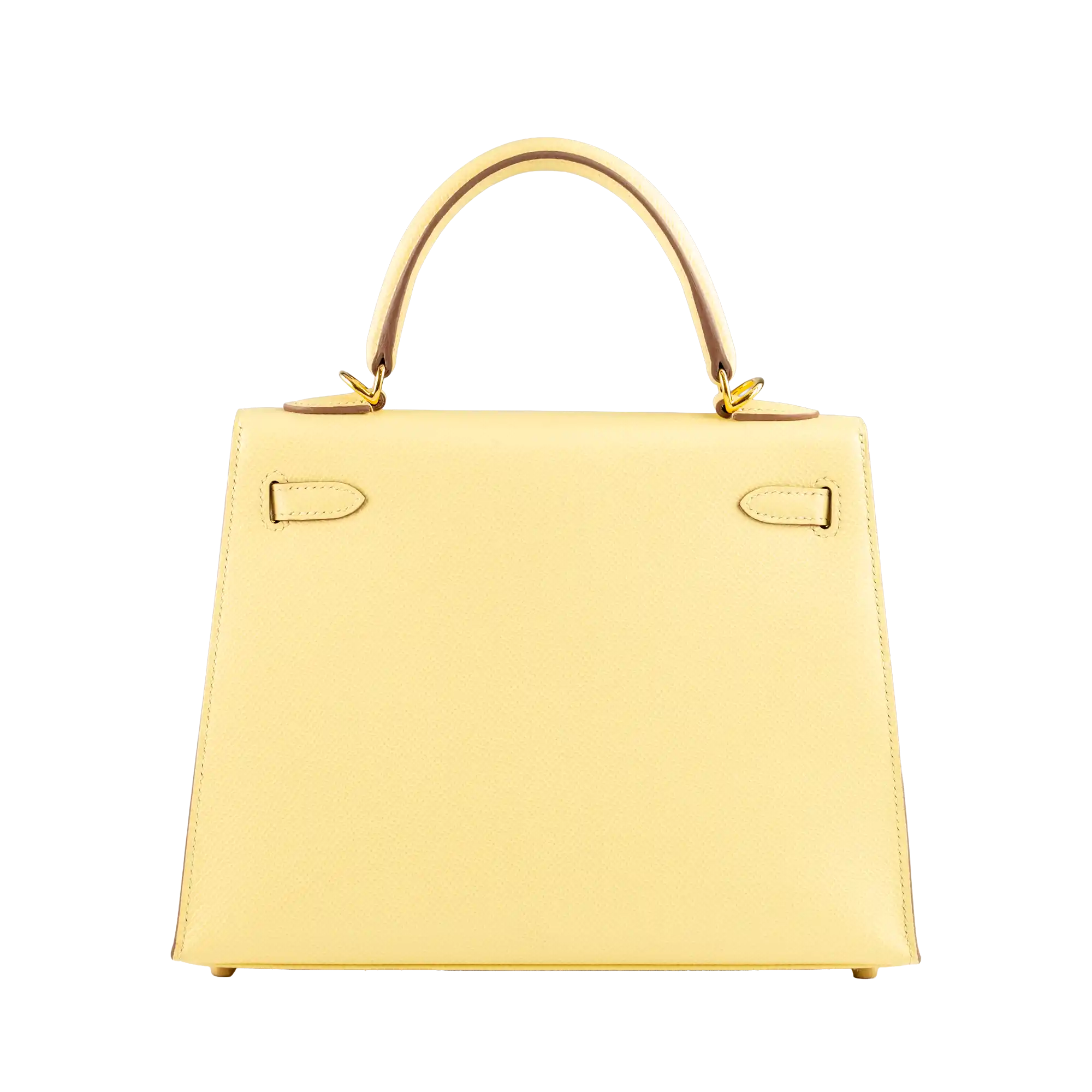 Hermes Kelly 25 Jaune Poussin Epsom Gold Hardware – 2021 Pre-owned - Back