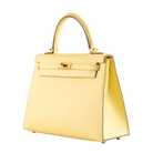 Hermes Kelly 25 Jaune Poussin Epsom Gold Hardware – 2021 Pre-owned - Left