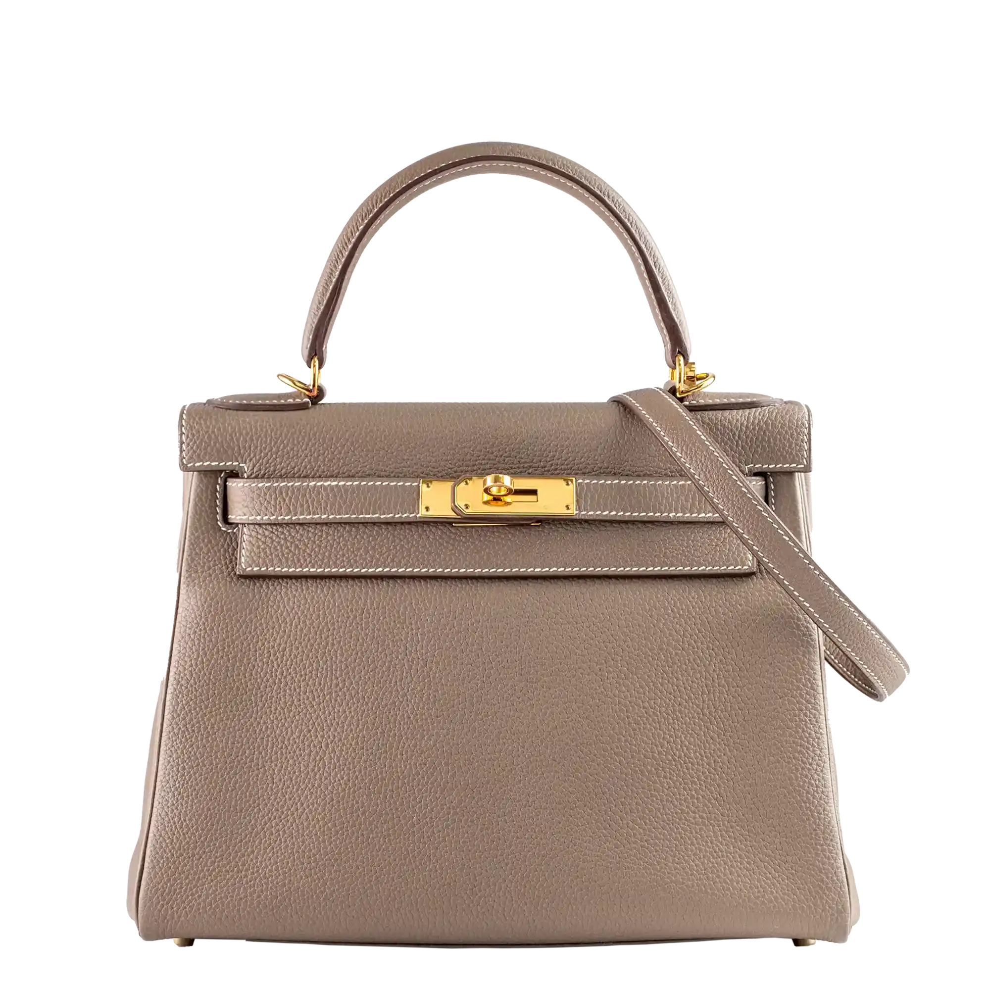 Hermes Kelly 28 Etoupe Togo Gold Hardware