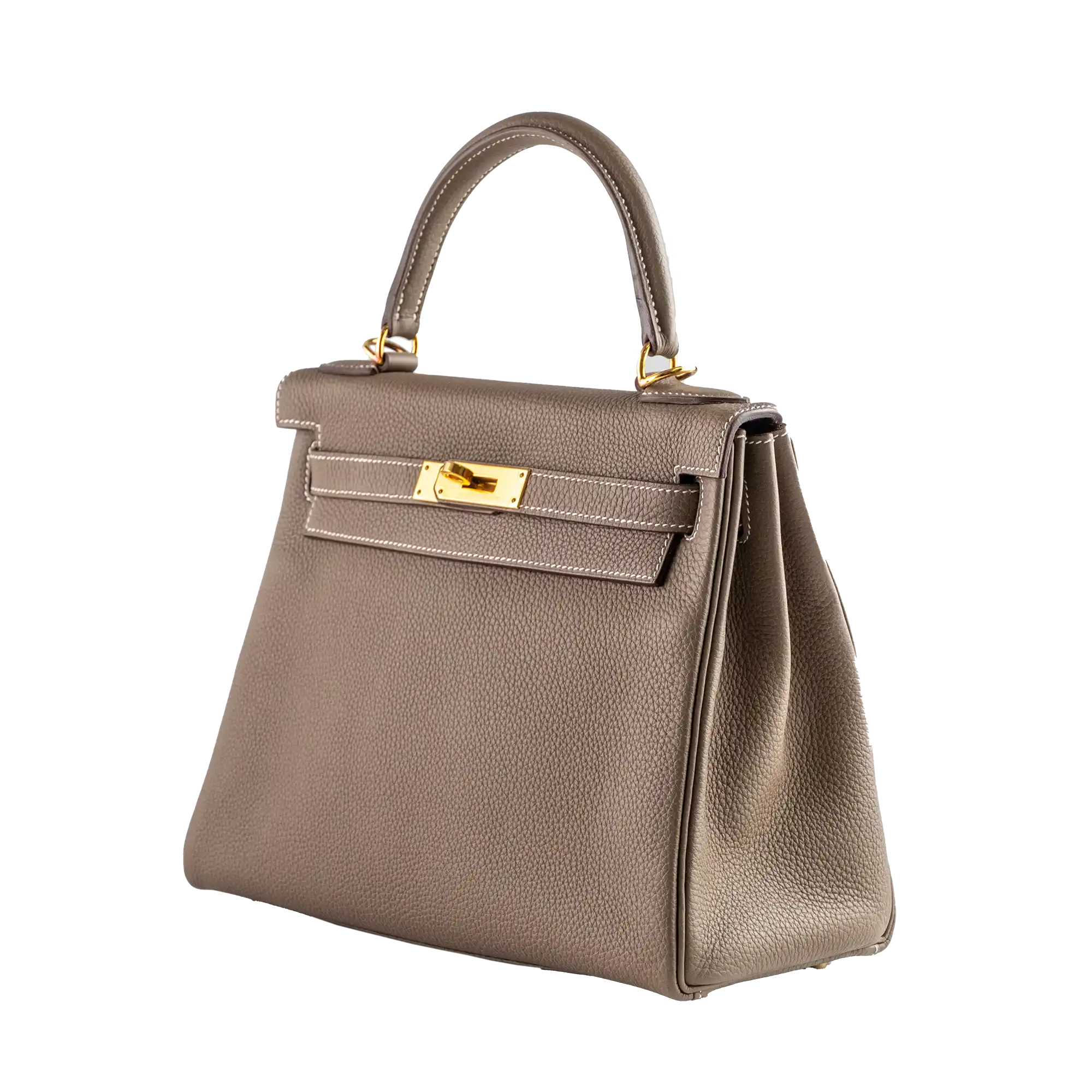 Hermes Kelly 28 Etoupe Togo Gold Hardware - Side 2