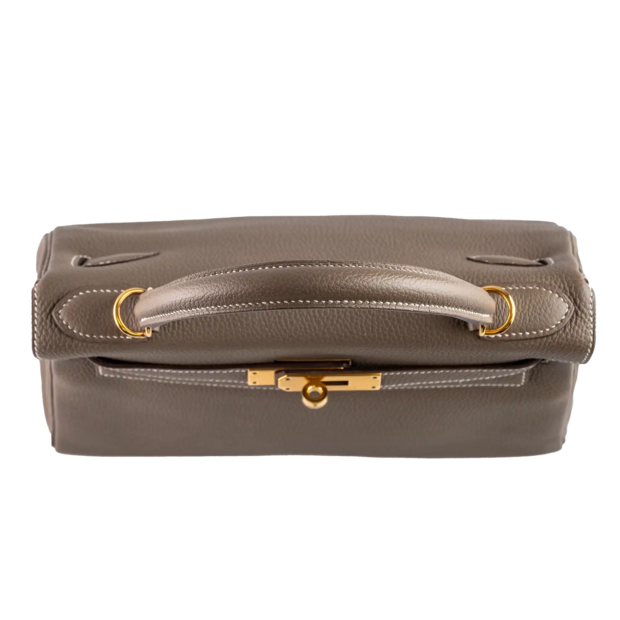 Hermes Kelly 28 Etoupe Togo Gold Hardware - Top 1