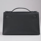 Hermès Kelly Pochette Black Swift Leather Gold Hardware - Back