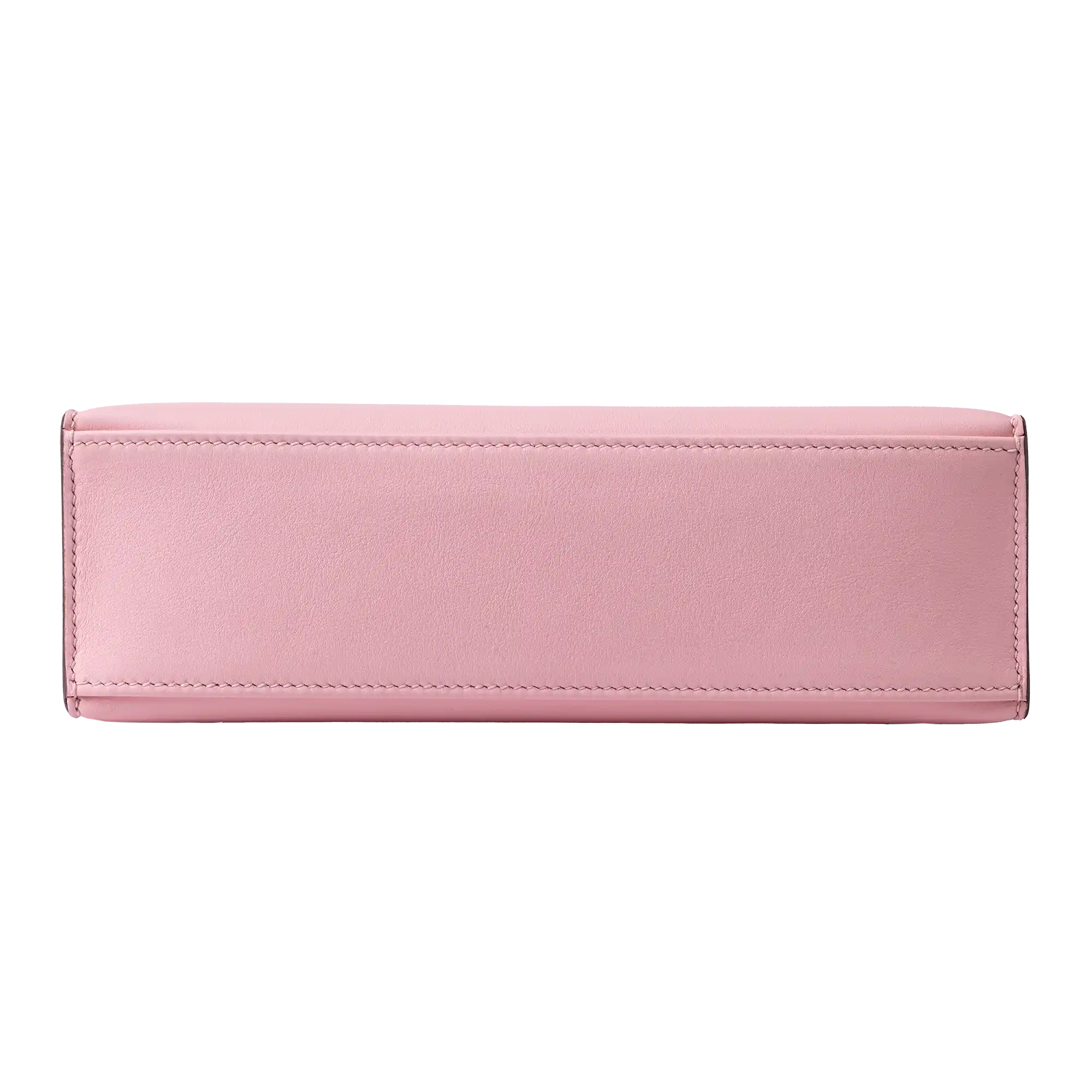 Hermes Kelly Pochette Rose Sakura Swift Palladium Hardware - Bottom