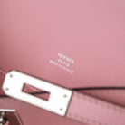 Hermes Kelly Pochette Rose Sakura Swift Palladium Hardware - Logo