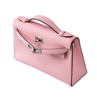 Hermes Kelly Pochette Rose Sakura Swift Palladium Hardware - Side 2