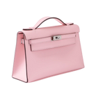 Hermes Kelly Pochette Rose Sakura Swift Palladium Hardware - Side 3