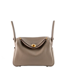 Hermes Lindy 26 Etoupe Clemence Leather Gold Hardware