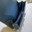 Hermes Mini Constance Blue Jean Epsom Palladium Hardware - Inside