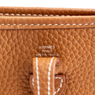 Hermès Mini Evelyne TPM Gold Clemence Gold Hardware - Logo