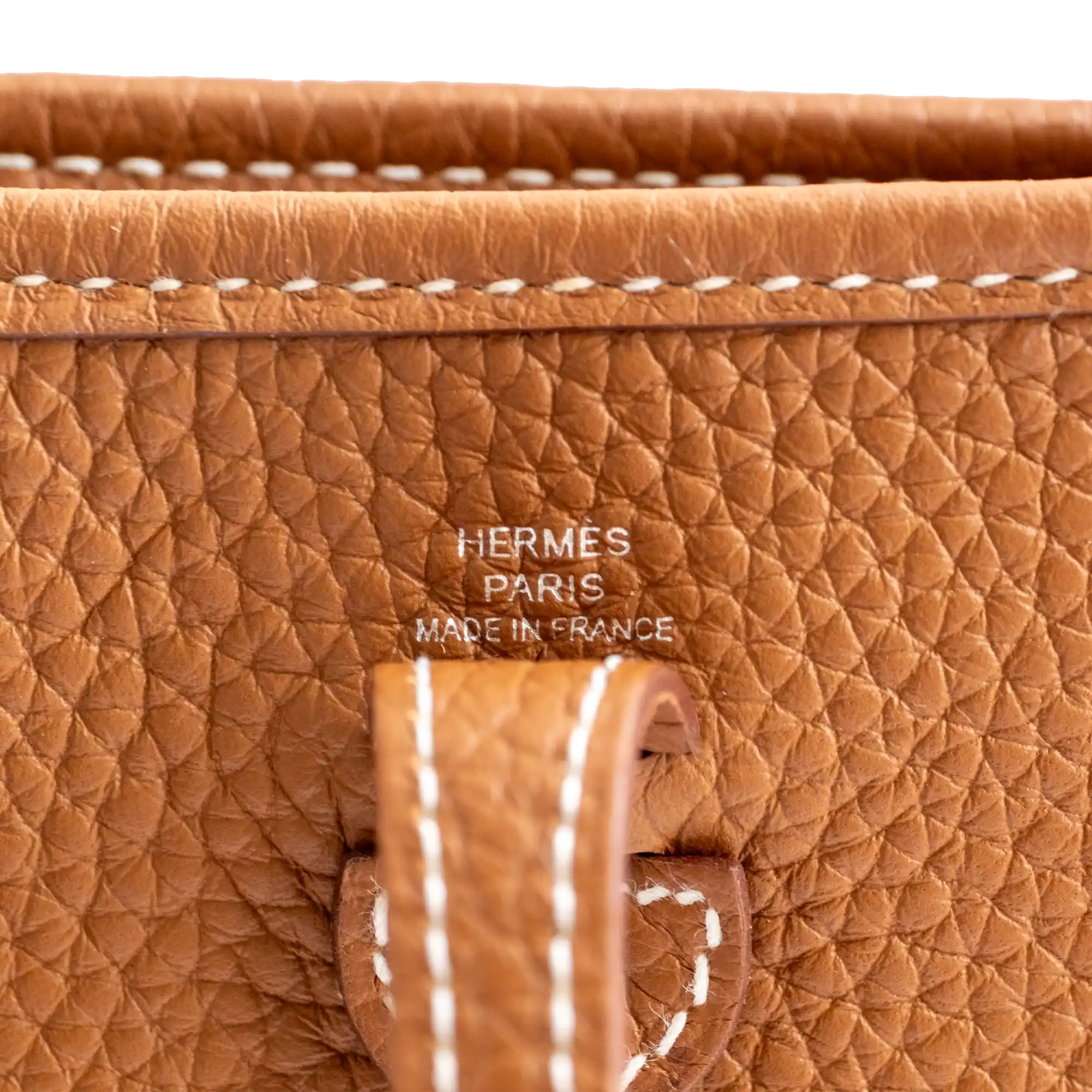 Hermès Mini Evelyne TPM Gold Clemence Gold Hardware - Logo